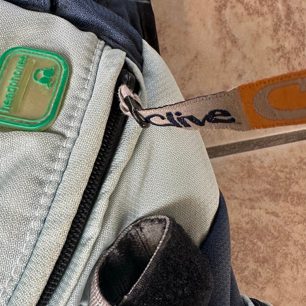 Clive Skateboard Backpack Zipper Buckles Straps Light Blue‎ Multipocket - Picture 15 of 15